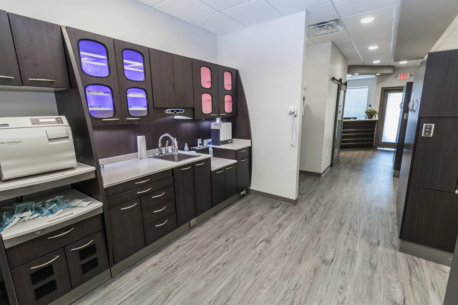 Sterilization and lab area at TruCare Dentistry Roswell